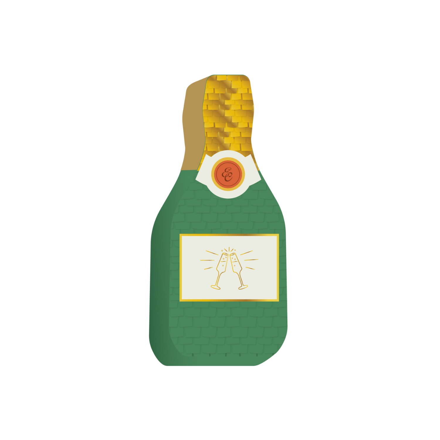 Champagne Bottle Mini Pinata