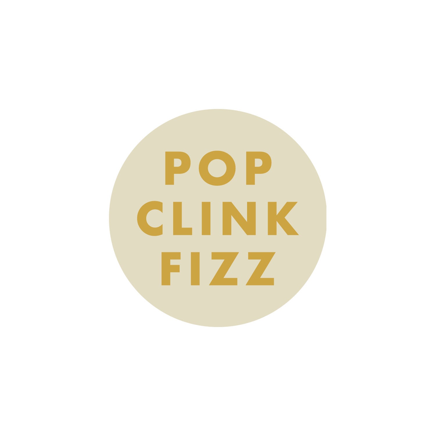 Pop Clink Fizz Coaster