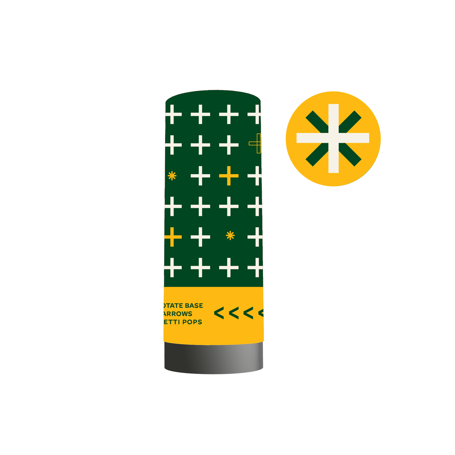 Green/Yellow Confetti Popper